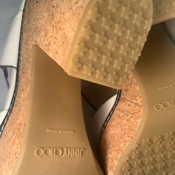 Jimmy Choo 39.5 white platforms - Picture 3 of 5